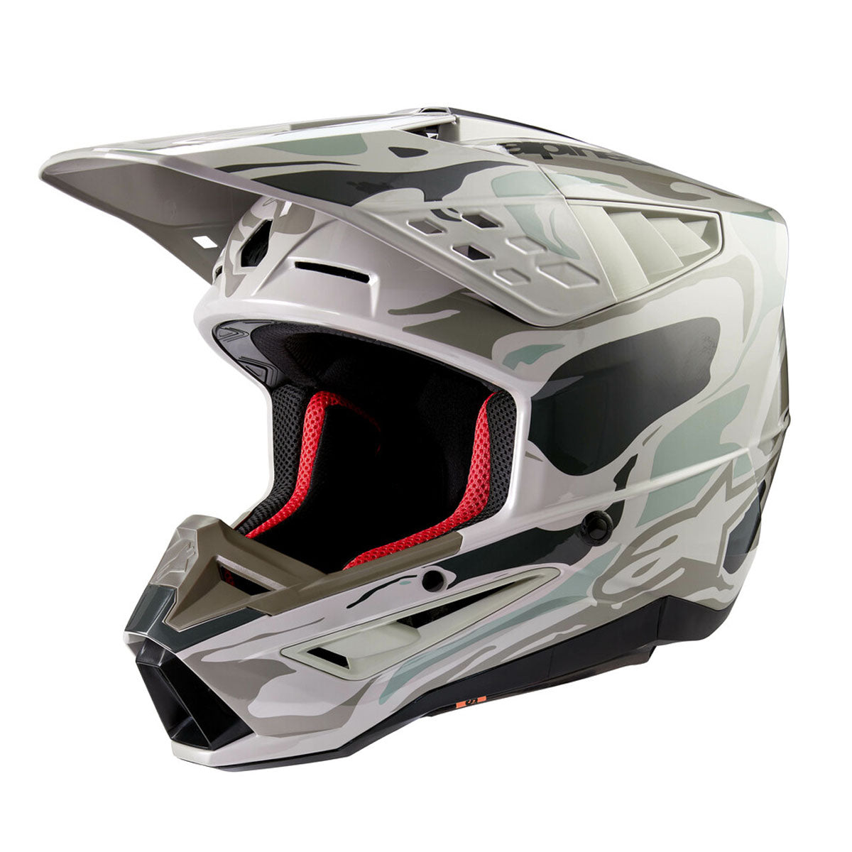 Alpinestars Suptertech M5 Mineral Helmet - Grey/Green