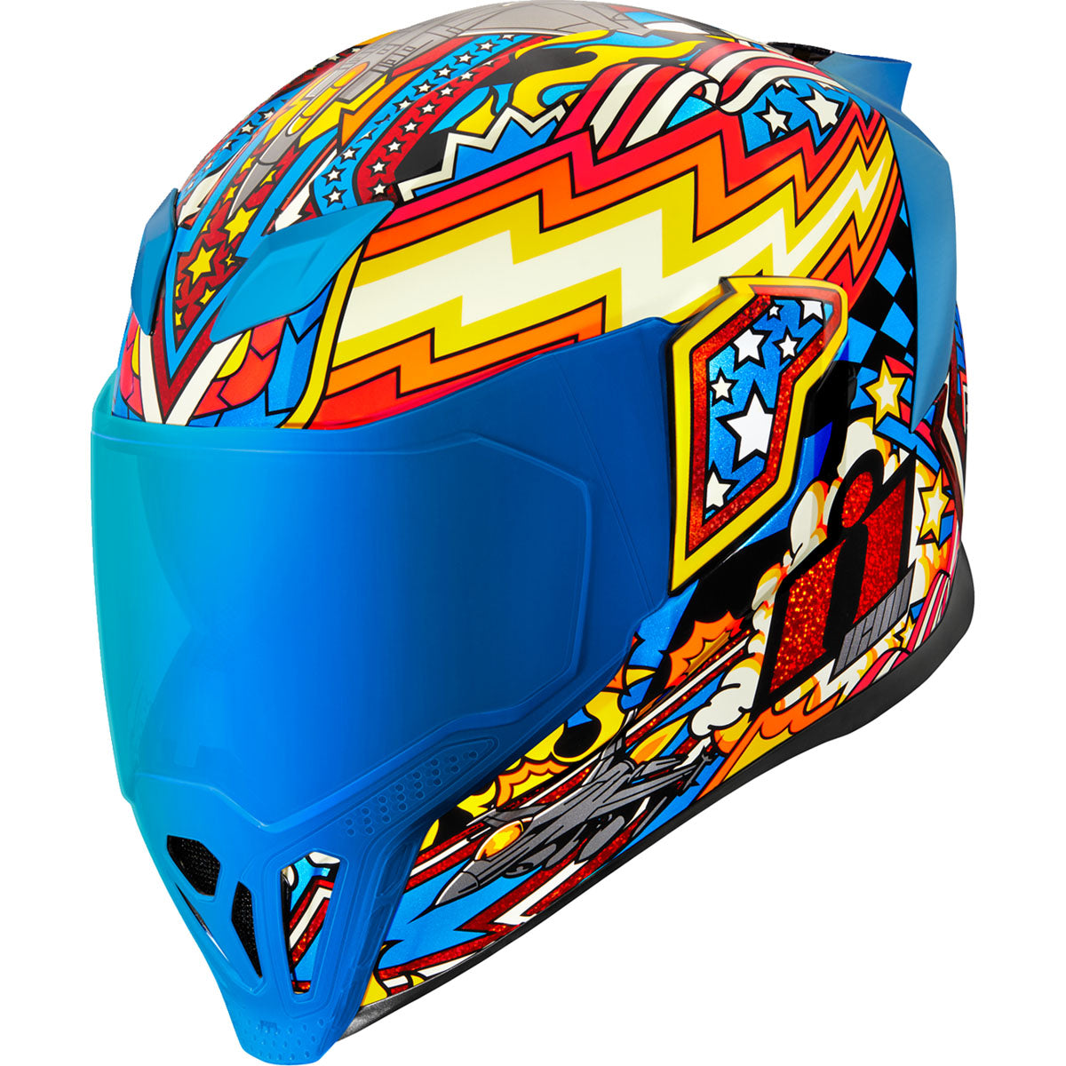 Icon Airflite Flyboy Helmet - Blue
