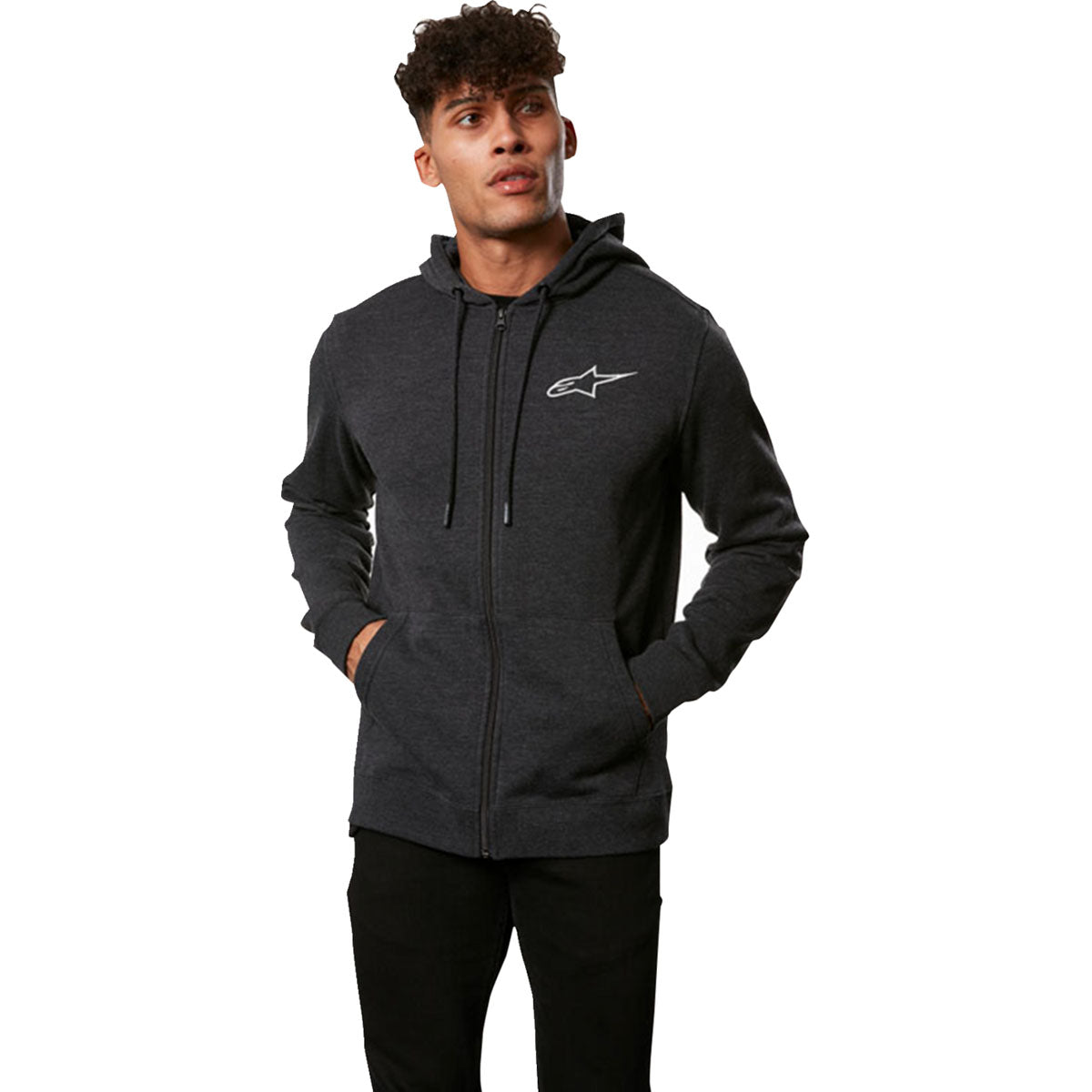 Alpinestars Ageless Chest Zip Hoodie - Charcoal