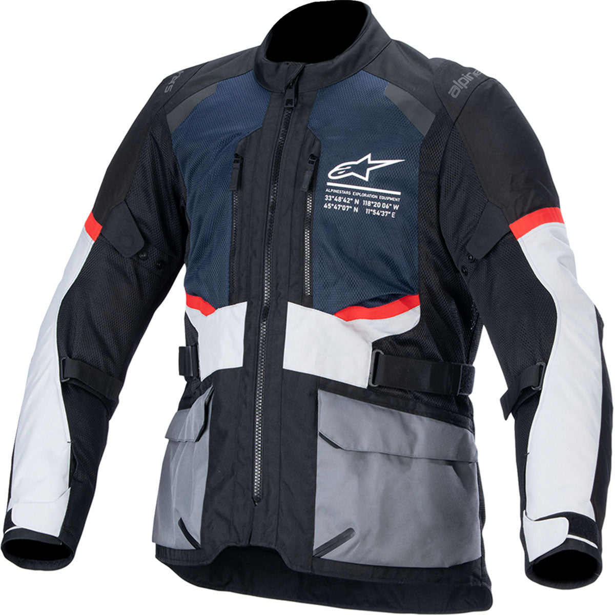 Alpinestars Andes Air Drystar Jacket - Deep Blue/Black/Ice Gray