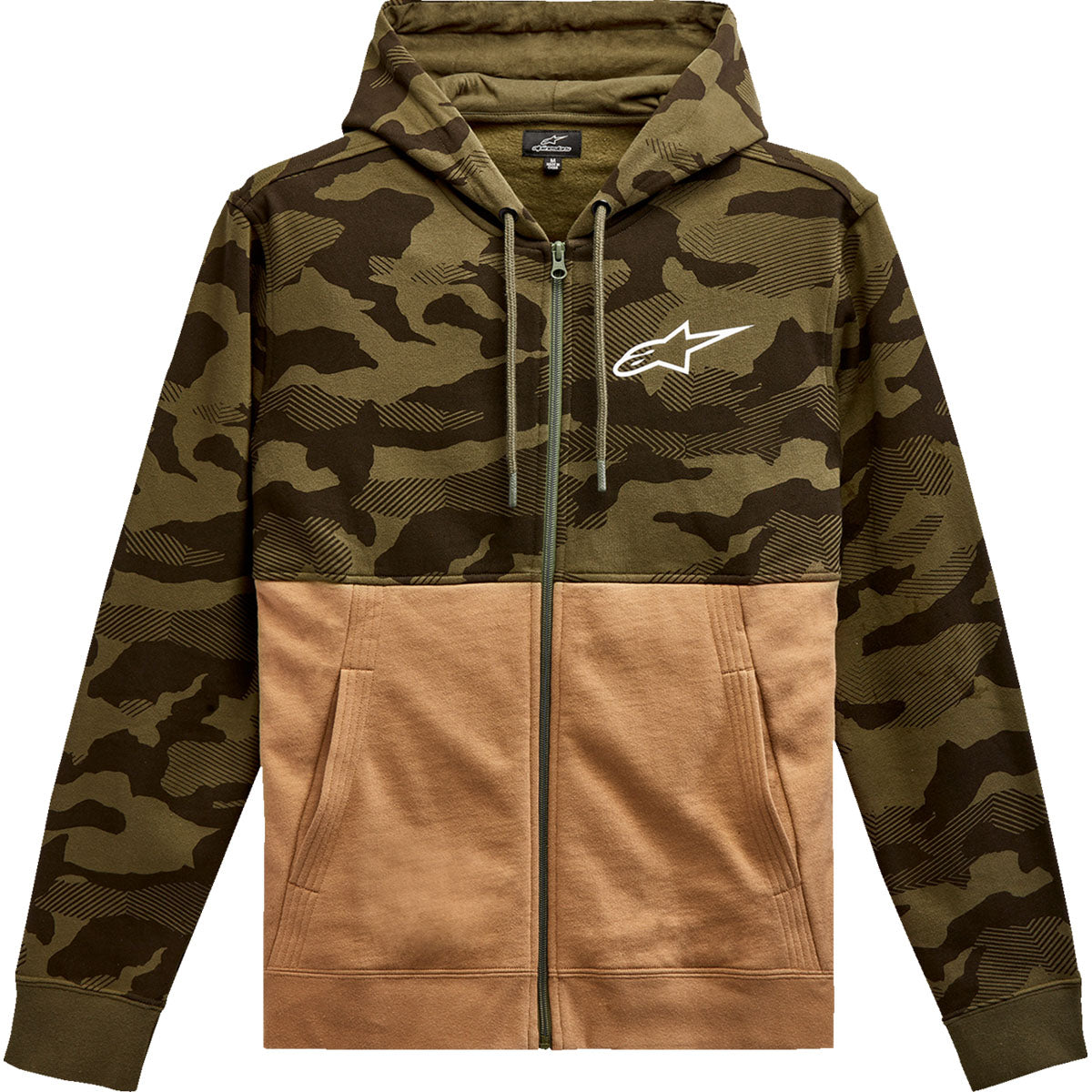 Alpinestars Camo Block Hoodie - Military/Sand