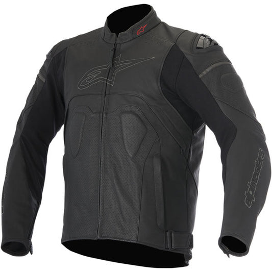 Alpinestars Core Airflow Leather Motorcycle Jacket CLOSEOUT - Black