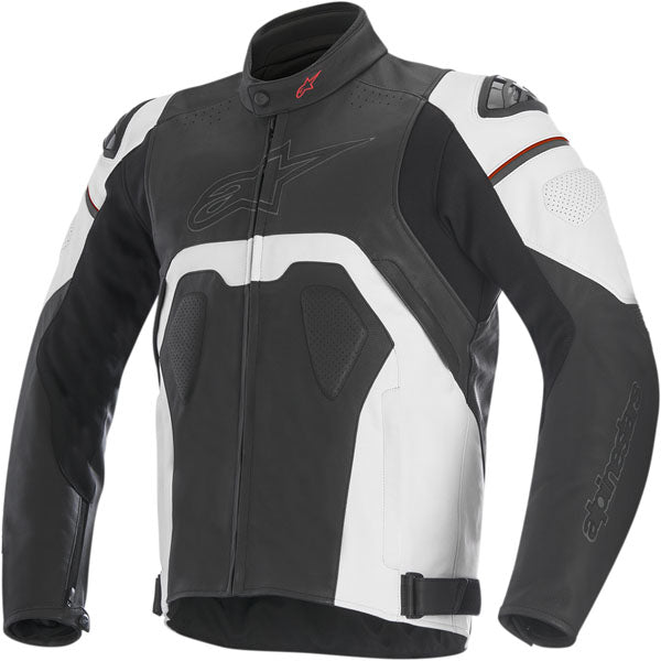 Alpinestars Core Leather Motorcycle Jacket - Black/White
