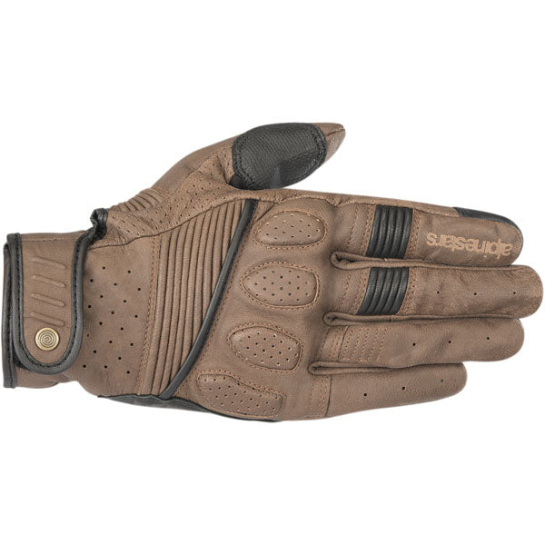 Alpinestars Crazy Eight Motorcycle Gloves - Brown/Black