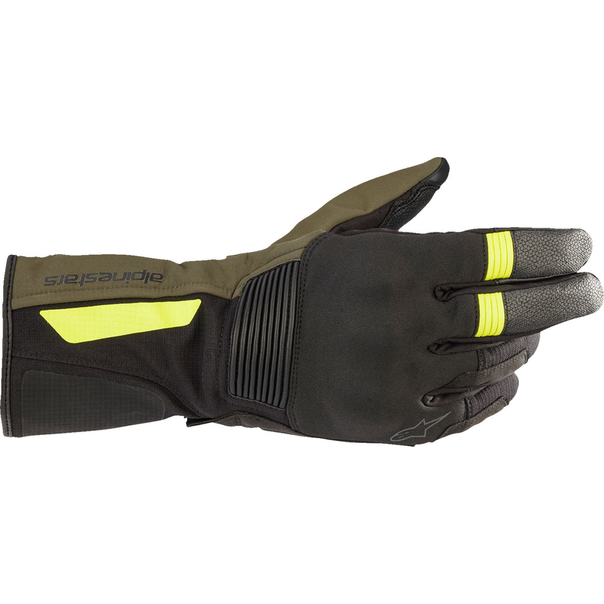 Alpinestars Denali Aerogel Drystar® Gloves - Black Forest/Fluo Yellow