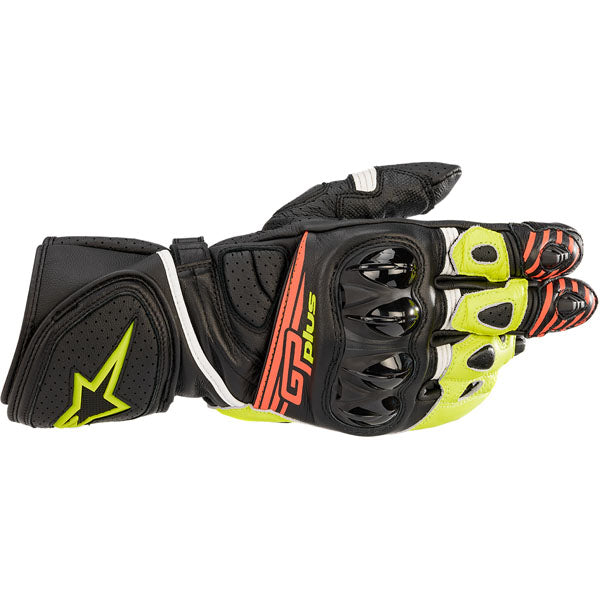 Alpinestars GP Plus R V2 Motorcycle Gloves - Black/Yellow/Red