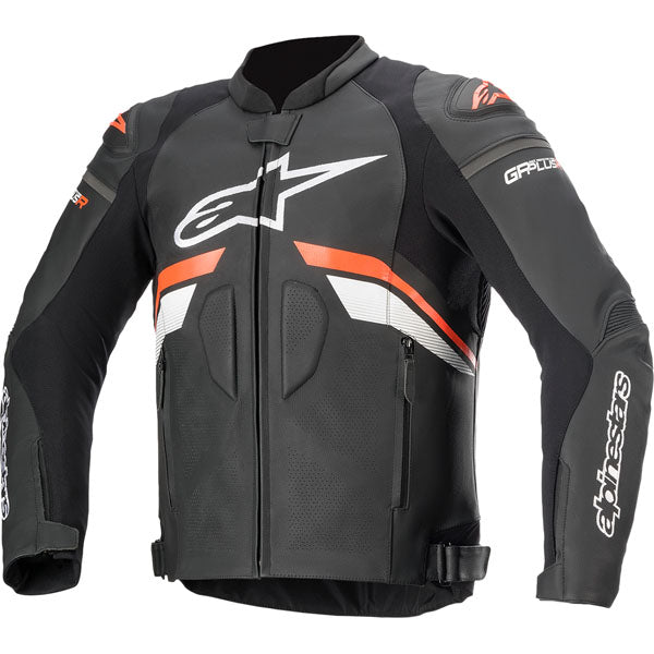 Alpinestars Gp Plus R V3 Airflow Leather Motorcycle Jacket - Black/Red/White