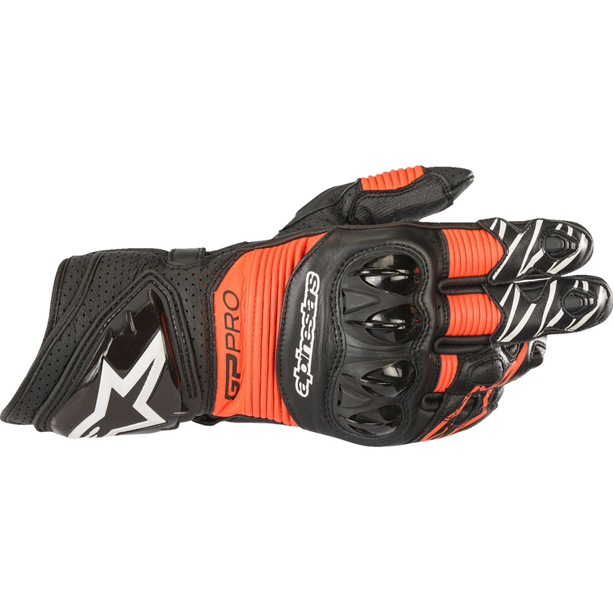 Alpinestars GP Pro RS3 Gloves - Black/Fluo Red