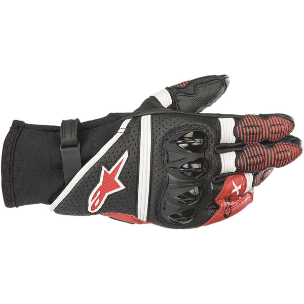 Alpinestars GPx V2 Motorcycle Gloves - Black/White/Red