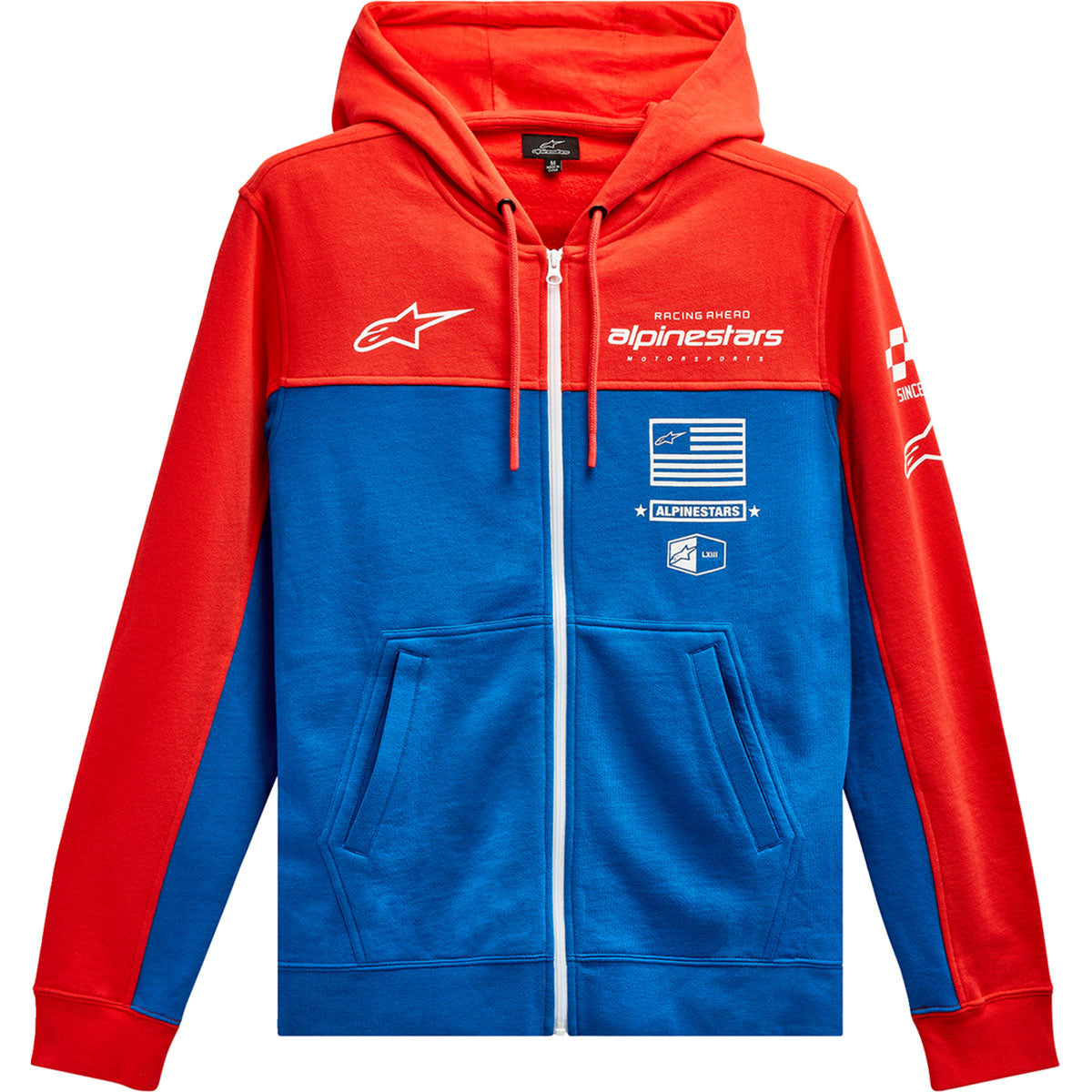 Alpinestars H Block Hoodie - Warm Red/Bright Blue