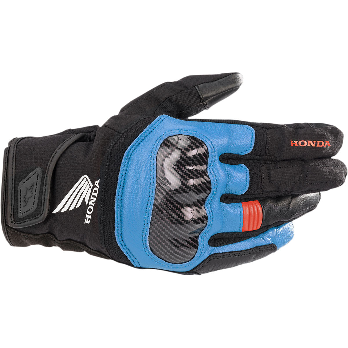 Alpinestars Honda SMX Z Drystar® Gloves - Black/Blue/Bright Red