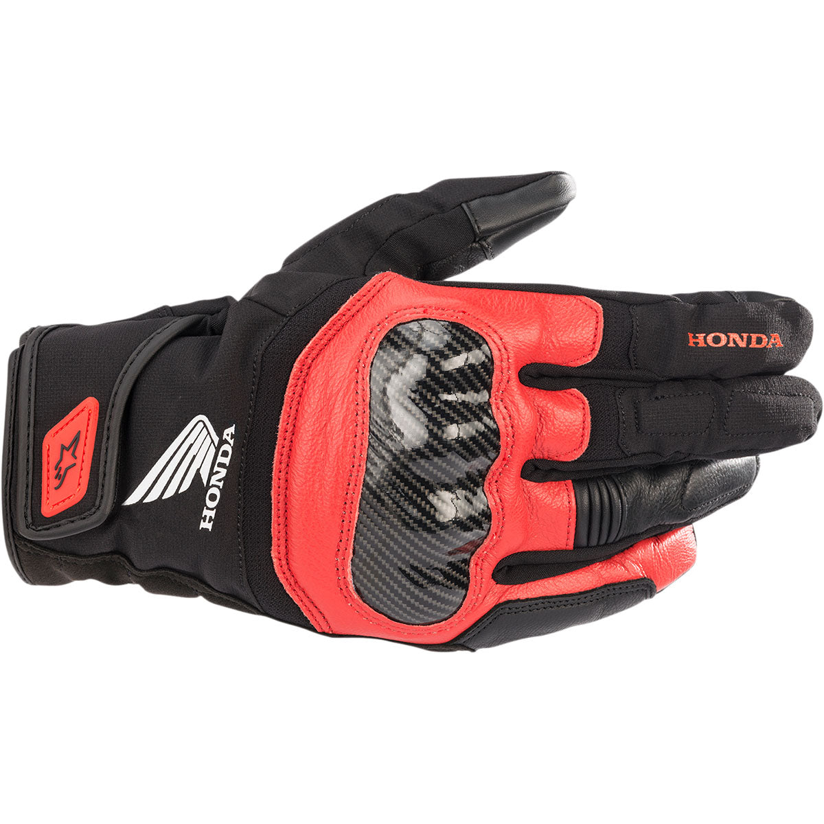 Alpinestars Honda SMX Z Drystar Gloves - Black/Bright Red