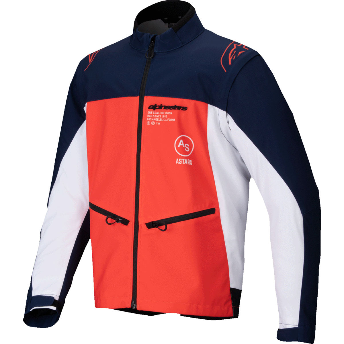 Alpinestars Lite-Dura Softshell Jacket - Navy/Orange/White