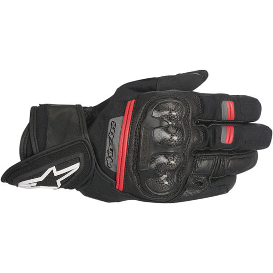 Alpinestars Rage Drystar Motorcycle Gloves - Black/Red