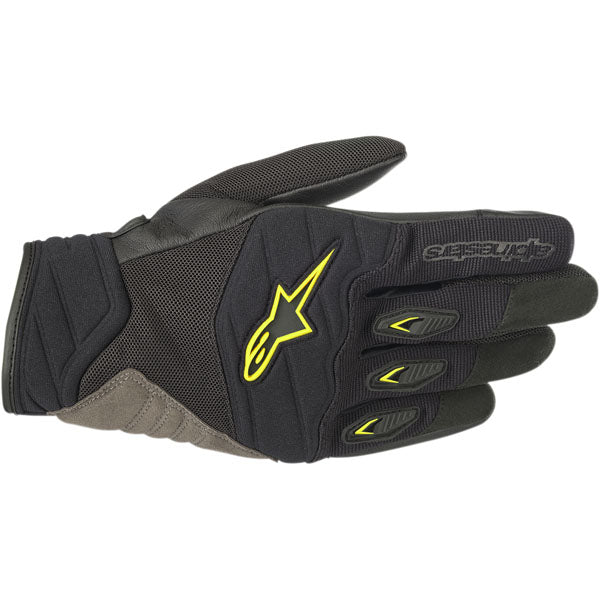 Alpinestars Shore Motorcycle Gloves - Black/Yellow