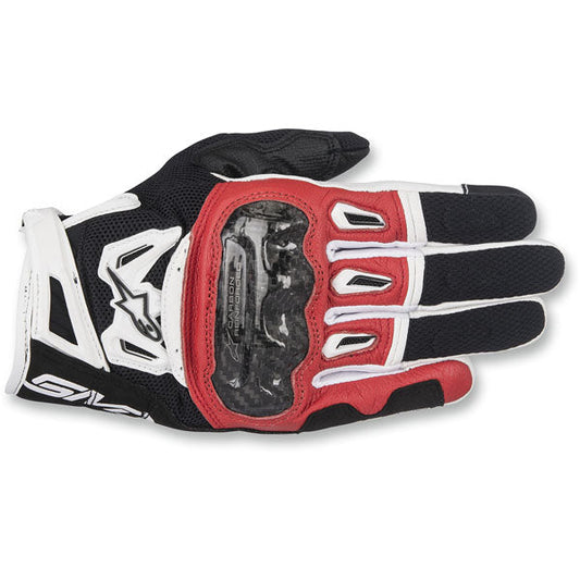 Alpinestars SMX-2 Air Carbon V2 Motorcycle Gloves - Black/Red/White