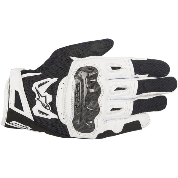 Alpinestars SMX-2 Air Carbon V2 Motorcycle Gloves - Black/White