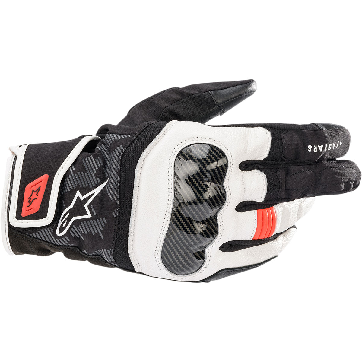 Alpinestars SMX Z Drystar® gloves - Black/White/Fluo Red