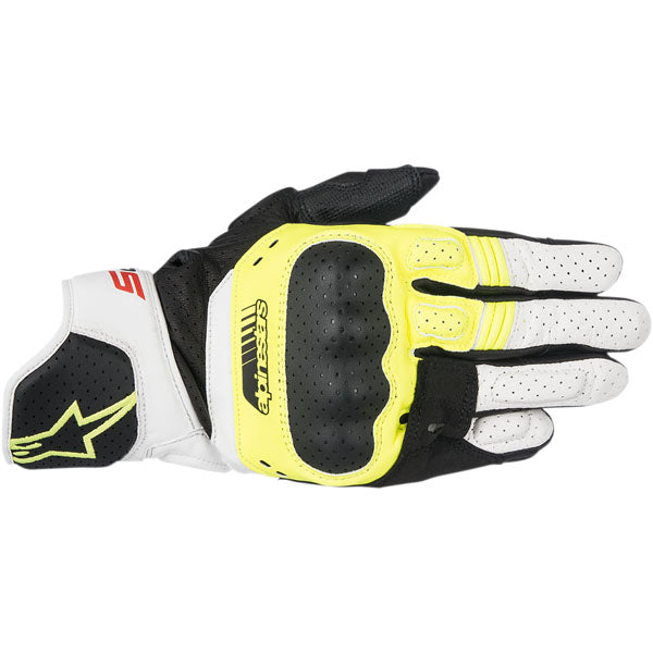 Alpinestars SP-5 Motorcycle Gloves - Black/Yellow/White