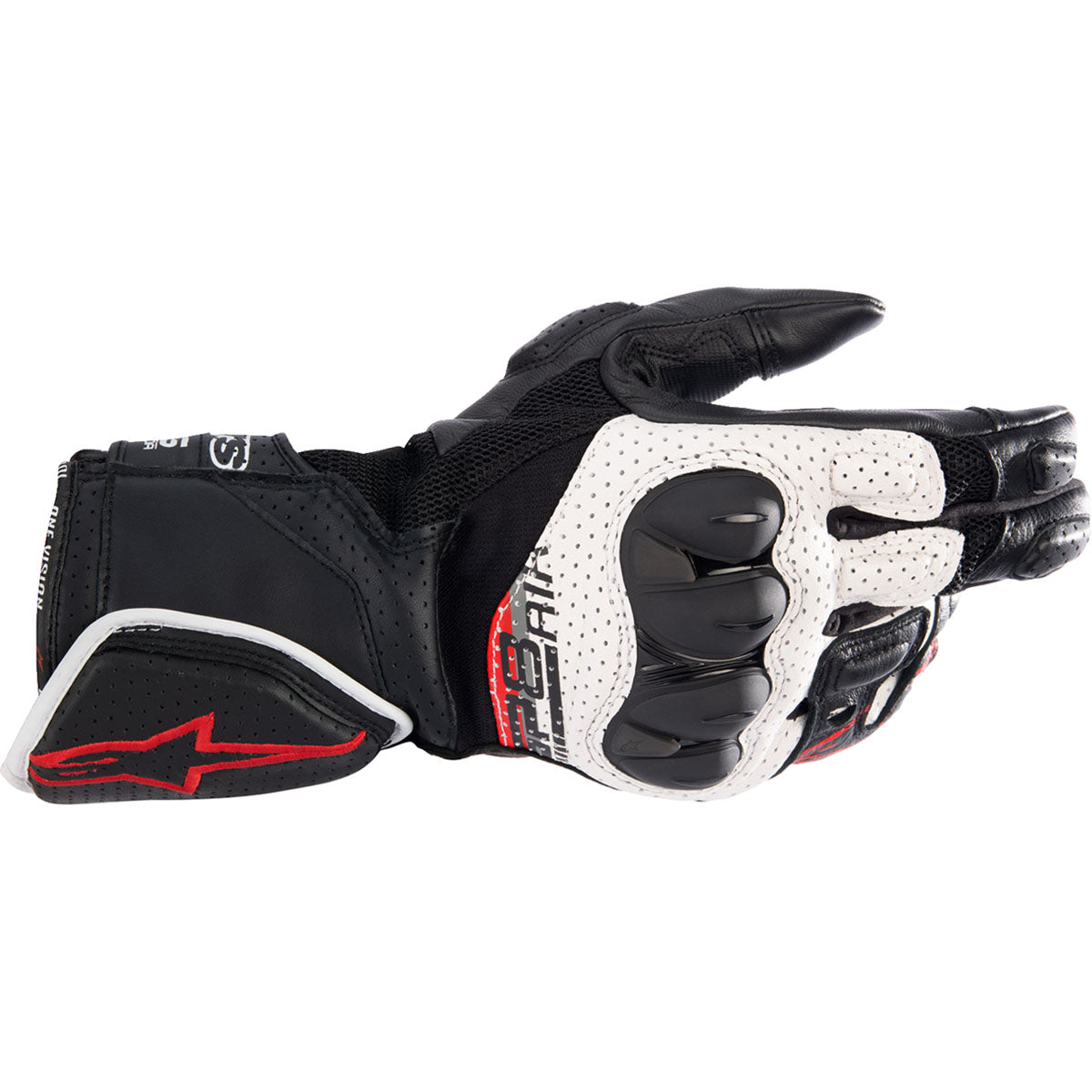 Alpinestars SP-8 V3 Air Gloves - Black/White/Bright Red