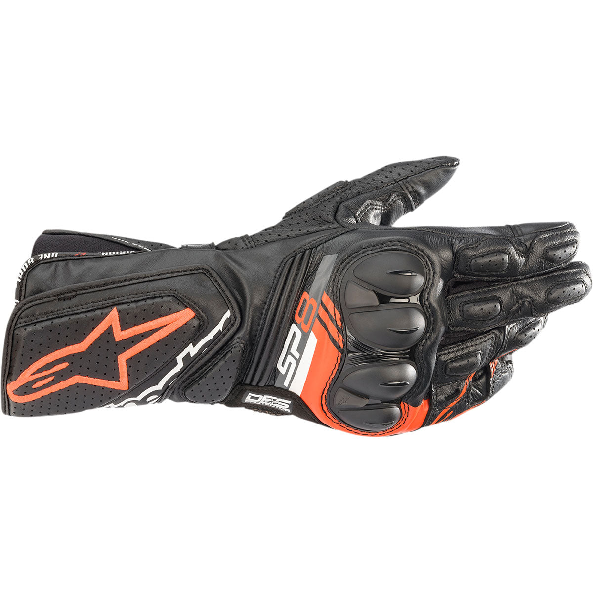 Alpinestars SP-8 V3 Gloves - Black/Fluo Red