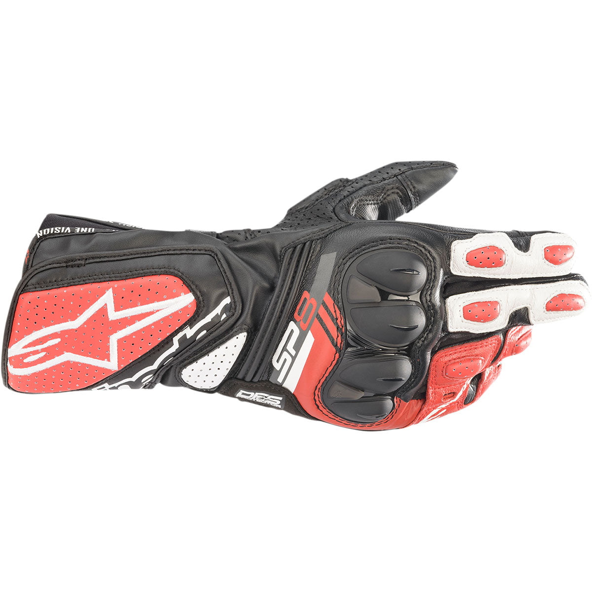 Alpinestars SP-8 V3 Gloves - Black/White/Bright Red