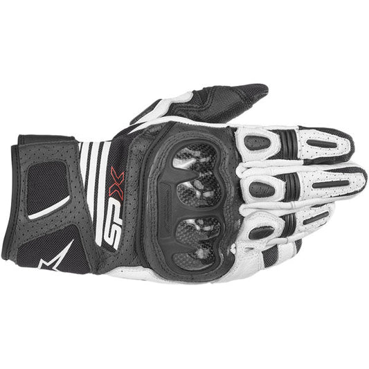 Alpinestars SPX AC V2 Motorcycle Gloves - Black/White