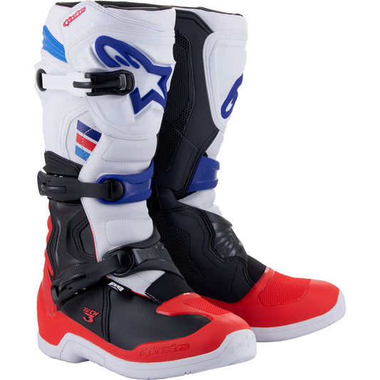 Alpinestars Tech 3 Boots - White/Red/Black