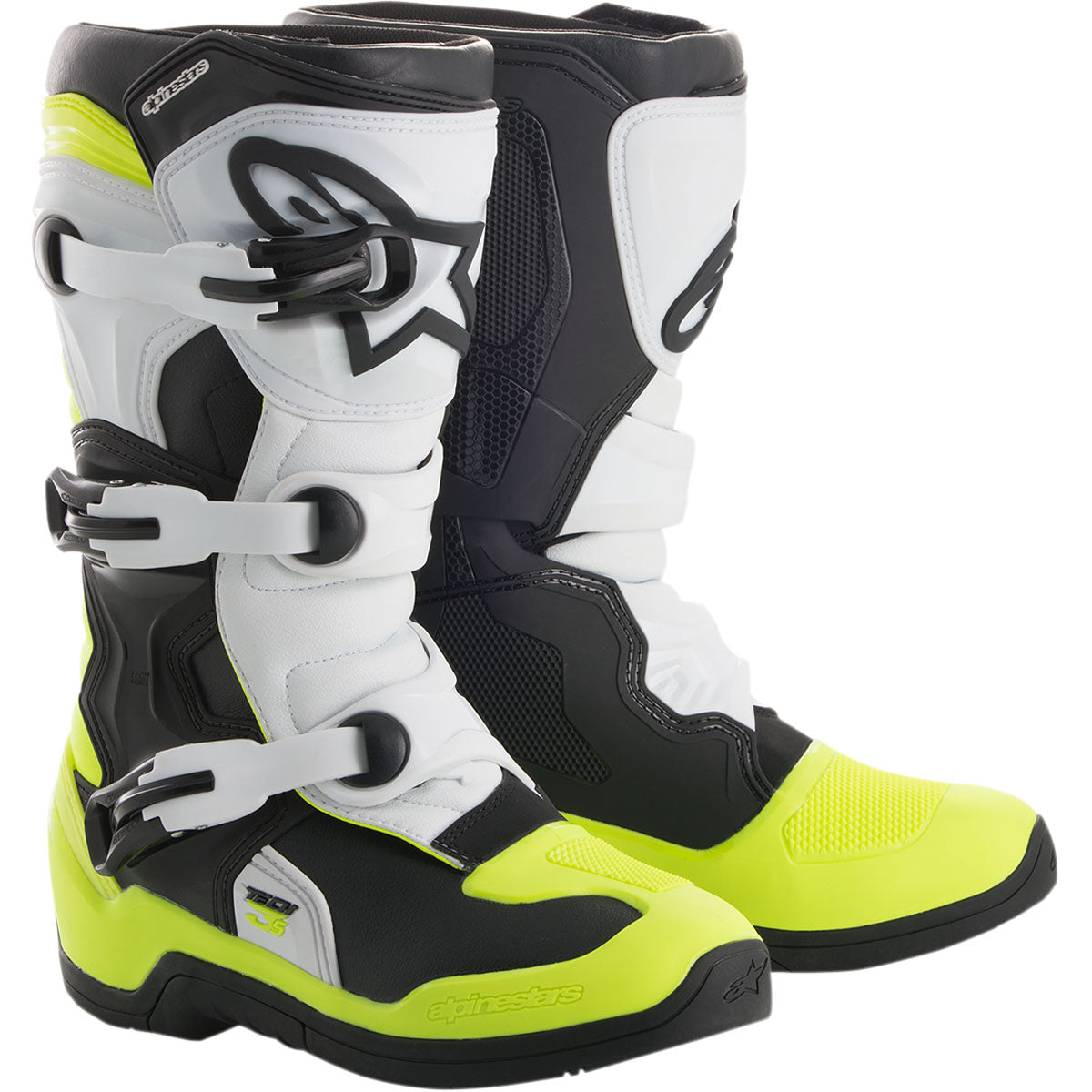 Alpinestars Tech 3S Youth Boots - Black/White/Yellow