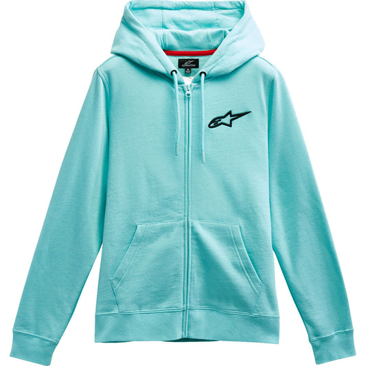 Alpinestars Womens Ageless Zip Hoodie - Light Aqua/Black