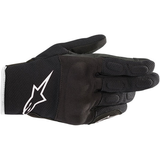 Alpinestars Womens S-Max Drystar Motorcycle Gloves - Black/White