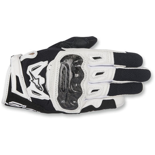 Alpinestars Womens SMX-2 Air Carbon V2 Motorcycle Gloves - Black/White