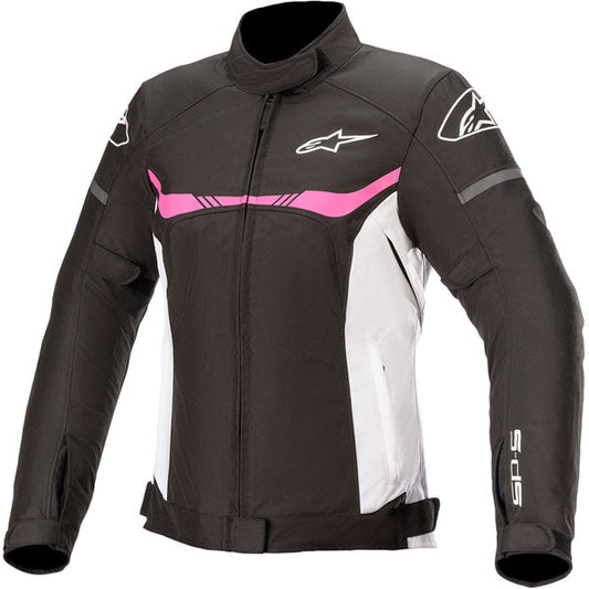 Alpinestars Womens T-Sp S Waterproof Motorcycle Jacket - Black/White/Pink