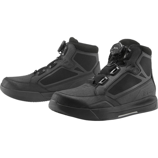 Icon Patrol 3 Waterproof CE Boots - Black