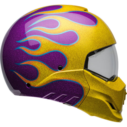 Bell Broozer Ignite Helmet - Gloss Purple/Yellow
