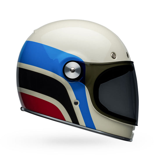 Bell Bullitt Speedway Helmets - Gloss Vintage White/Blue