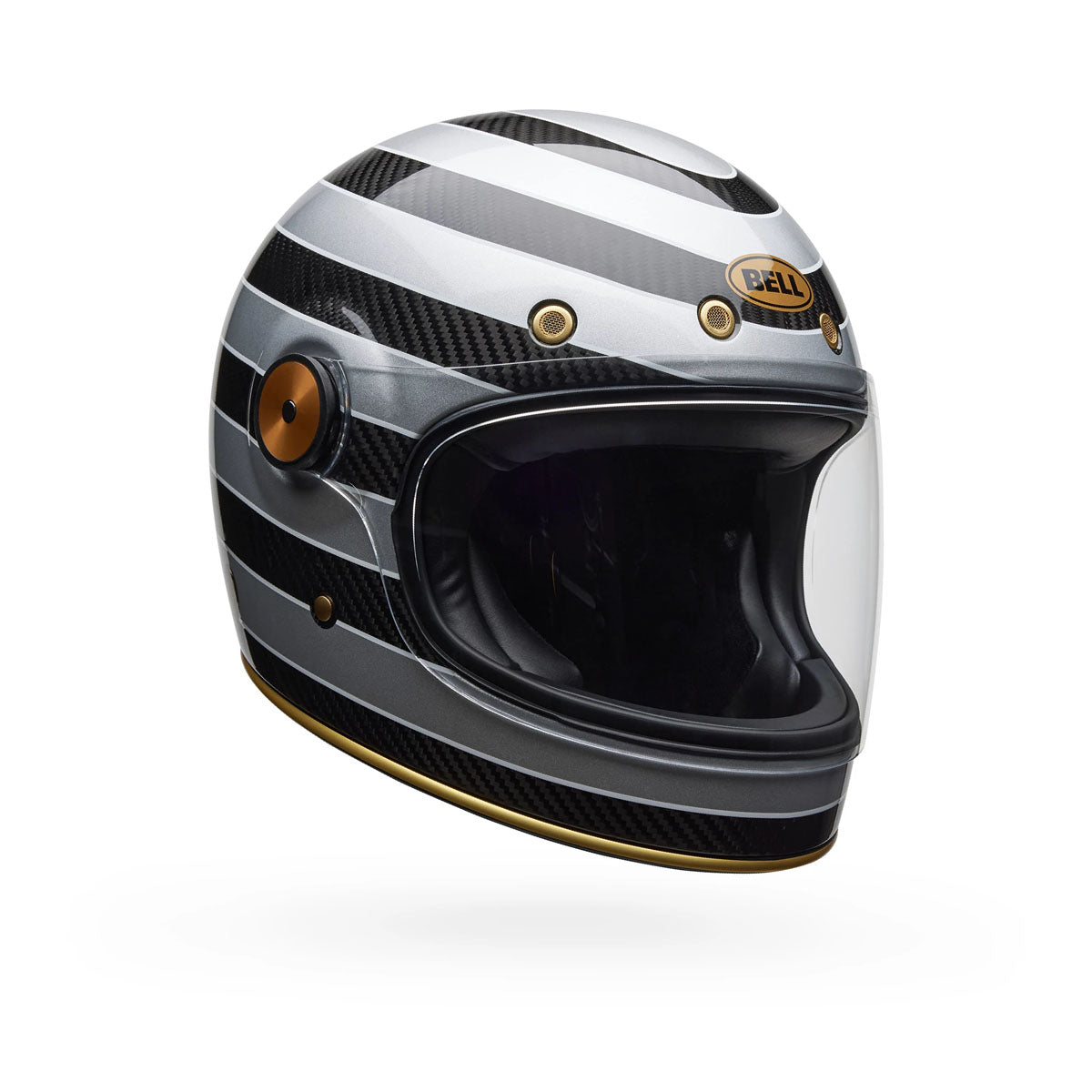 Bell Bullitt GT Carbon RSD Temple Helmet - Gloss Black/Silver