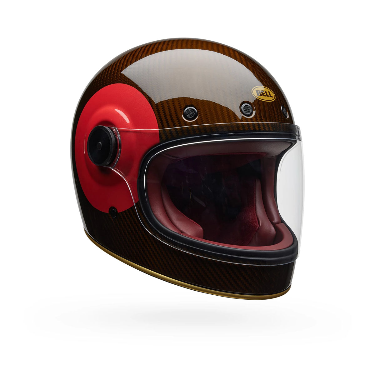 Bell Bullitt GT Carbon TT Helmet - Gloss Red/Gold