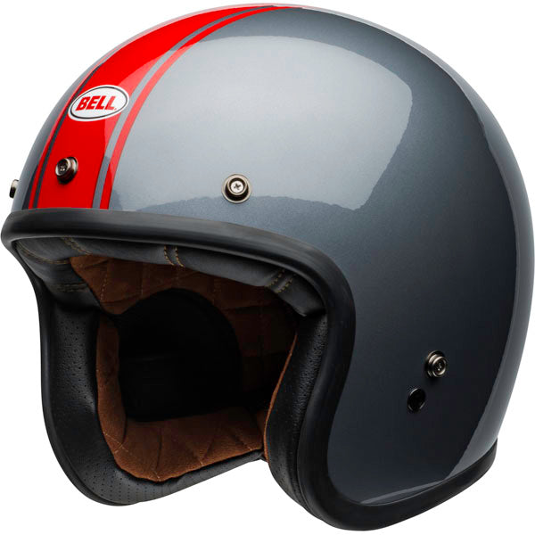 Bell Custom 500 Rally Helmet - Gloss Gray/Red