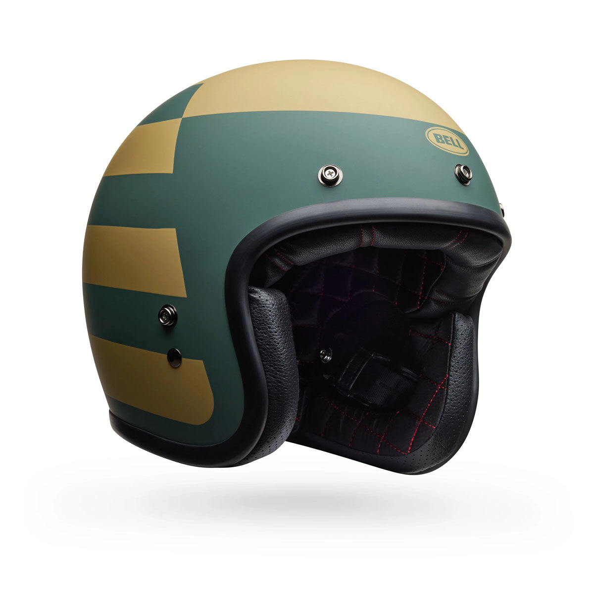 Bell Custom 500 Parlor Helmet - Matte Emerald/Gold