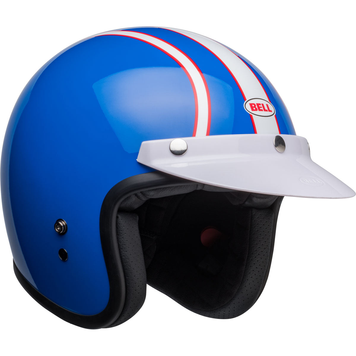 Bell Custom 500 Six Day Steve McQueen Helmet - Blue/White