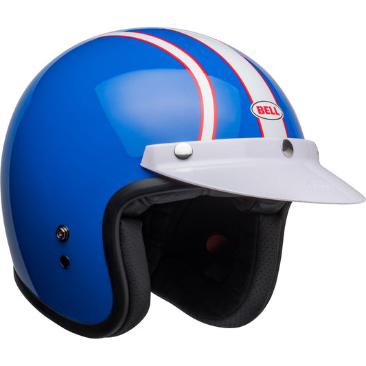 Bell Custom 500 Six Day Steve McQueen Helmet - Blue/White