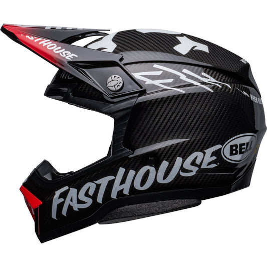 Bell Moto-10 Spherical Fasthouse Privateer Helmet (CLOSEOUT) - Black/Red