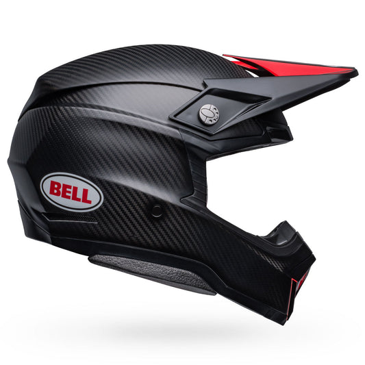 Bell Moto-10 Spherical Helmets - Satin/Gloss Red/Black