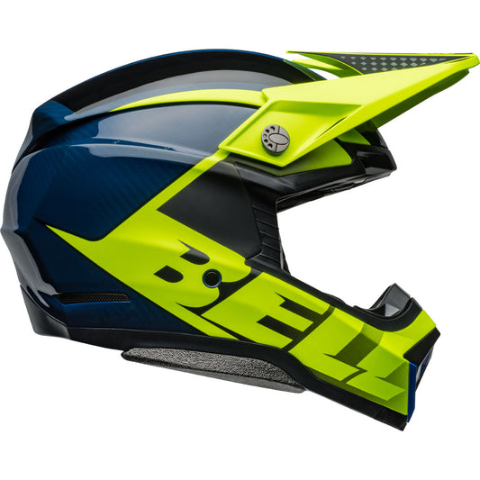 Bell Moto-10 Spherical Sliced Helmet - Matte/Gloss Retina/Blue