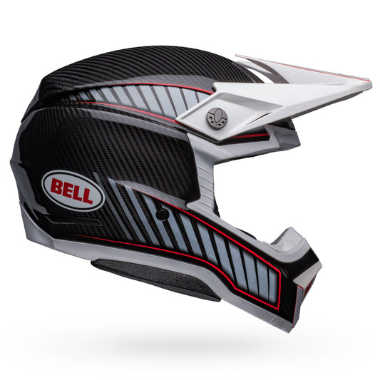 Bell Moto-10 Spherical Rhythm Helmets - Gloss White/Black