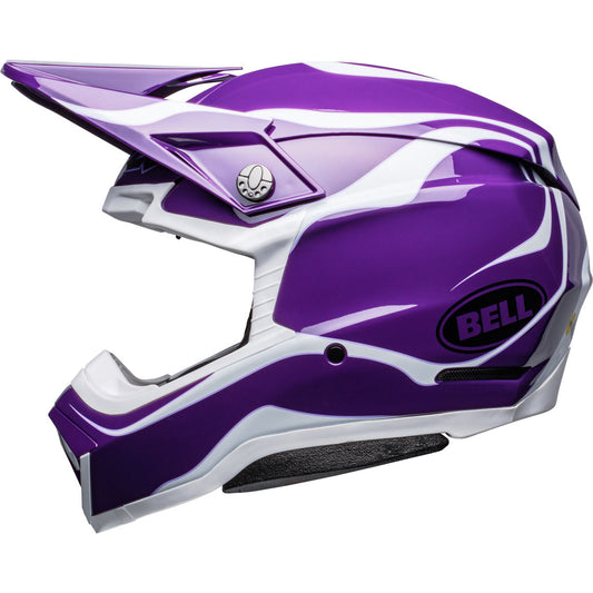 Bell Moto-10 Spherical Slayco Helmet - Purple/White