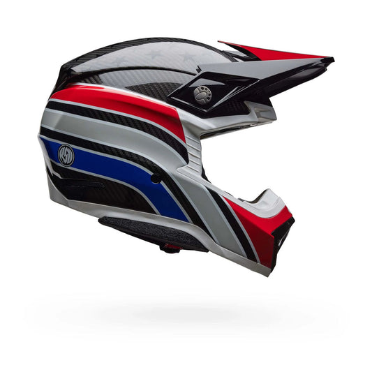 Bell Moto-10 Spherical RSD Old Glory Helmet - White/Red/Blue