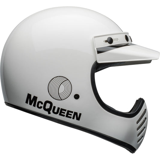 Bell Moto-3 Steve McQueen Helmet - Gloss White/Black