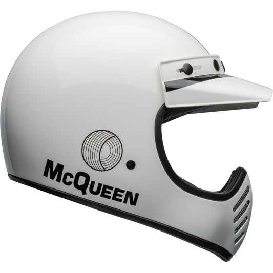 Bell Moto-3 Steve McQueen Helmet CLOSEOUT - Gloss White/Black